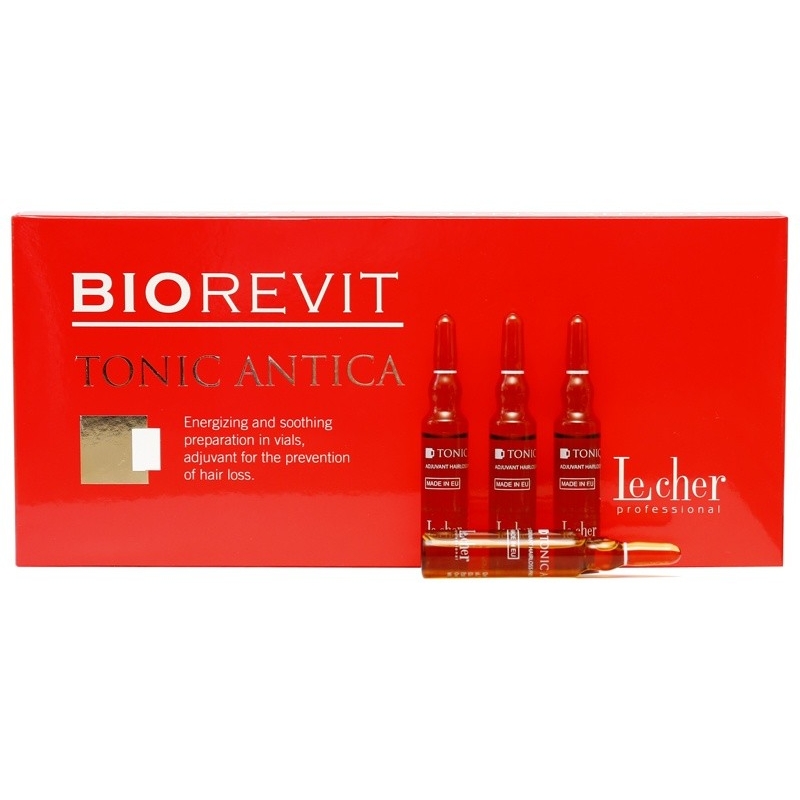 Lecher Biorevit Antica toonik ampullides - stimuleerib juuste kasvu ja vähendab juuste väljalangemist, 12x6ml
