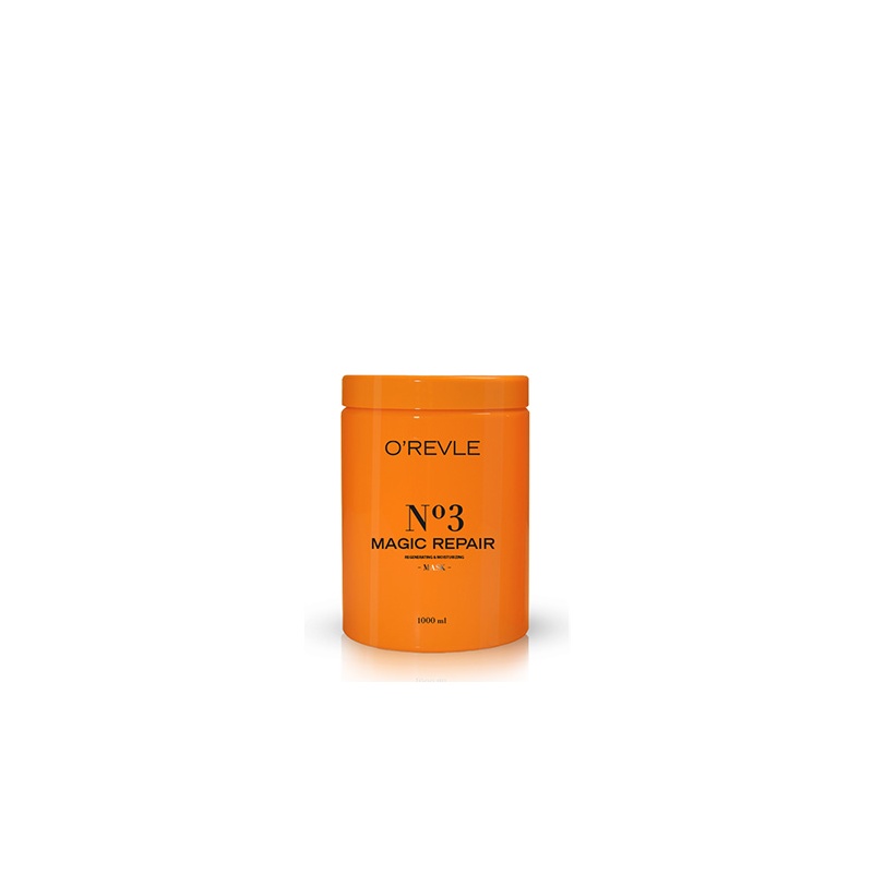 O'REVLE MAGIC REPAIR No3, Niisutav Mask, nõrkadele/kahjustatud juustele, 1000ml 