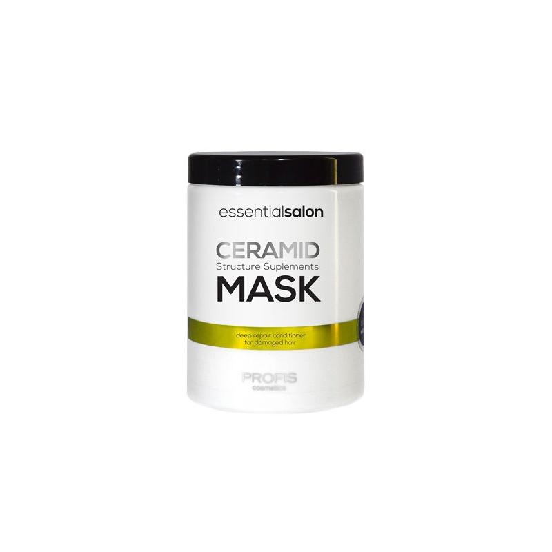 PROFIS ESSENTIAL SALON CERAMID MASK Tugevdav mask keramiididega, kahjustatud juustele, 1000ml 