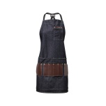 DENIM APRON CAPE