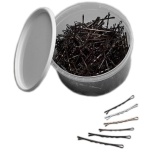 Professional hairgrips, 51 mm, 330 pcs, SILVER